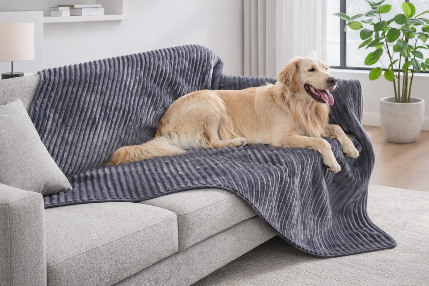 Dog Blanket ANTI-SLIP Luxury Flanel 130cm x 180cm